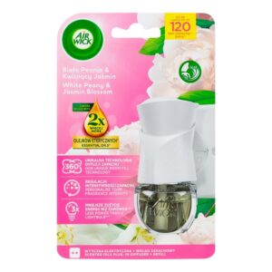 AIR WICK odświeżacz Elektryczny Biała Peonia , Kwitnący Jaśmin komplet 19 ml X 6ks