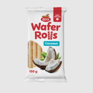 Brick wafer rolls, coconut – 150 g -han 27/6/2027