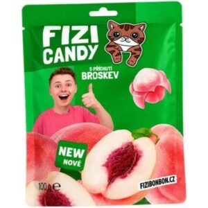 FIZI  CANDY BONBÓNY - Broskev 100g CZ -han 12/2027