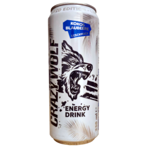 Crazy Wolf Kokos & boruvka trang 250ml  X 15ks -han 8/2027